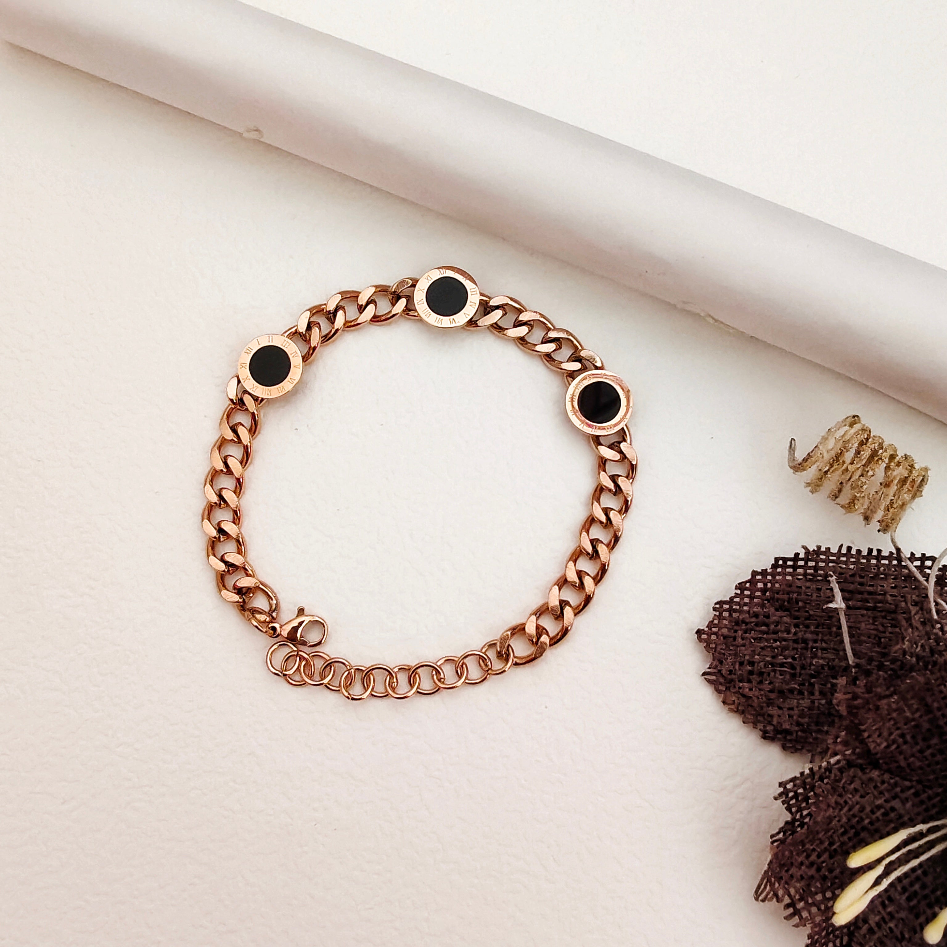 Roman numeral bracelet