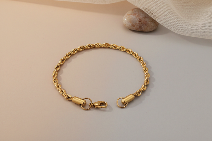 Double twisted bracelet