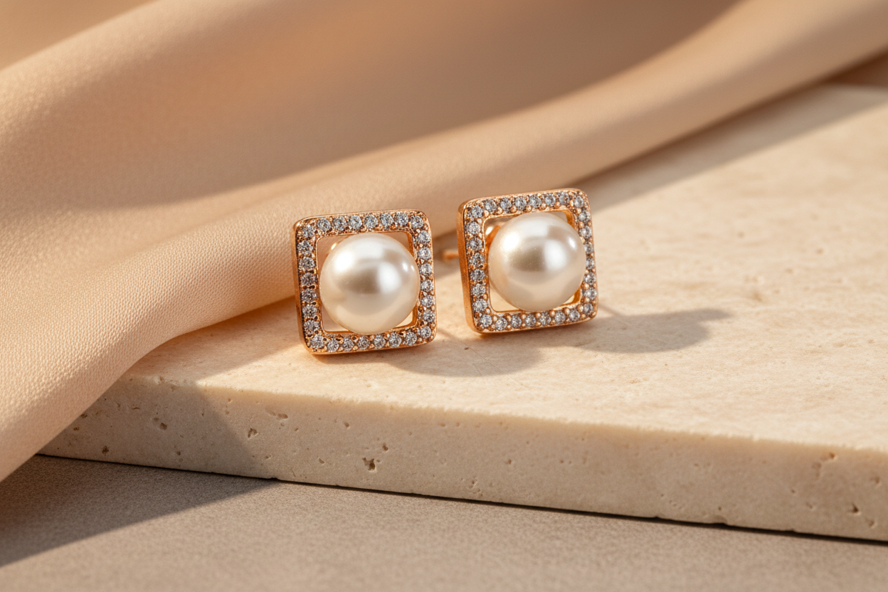 Fresh water pearl stud