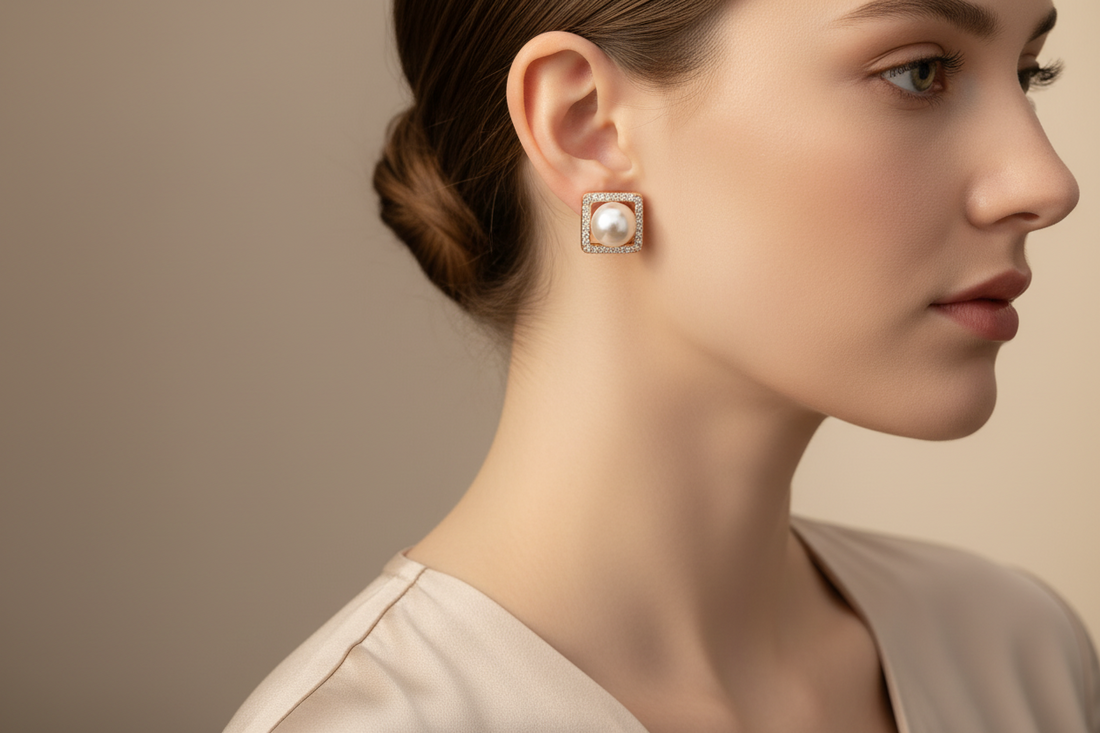 Fresh water pearl stud