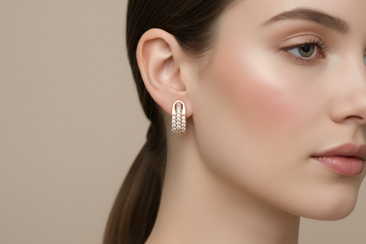 Parallel line earring