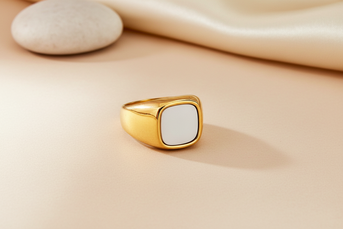 Square white ring