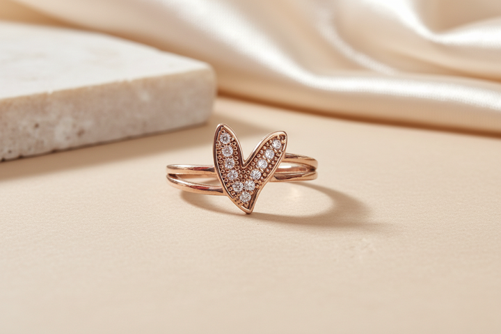 Heart beat ring