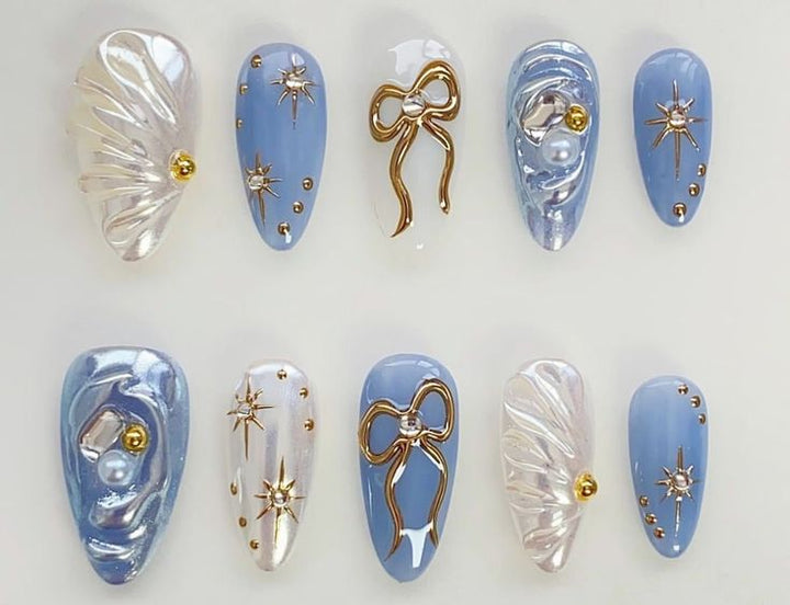 cherry blossom french press on nails