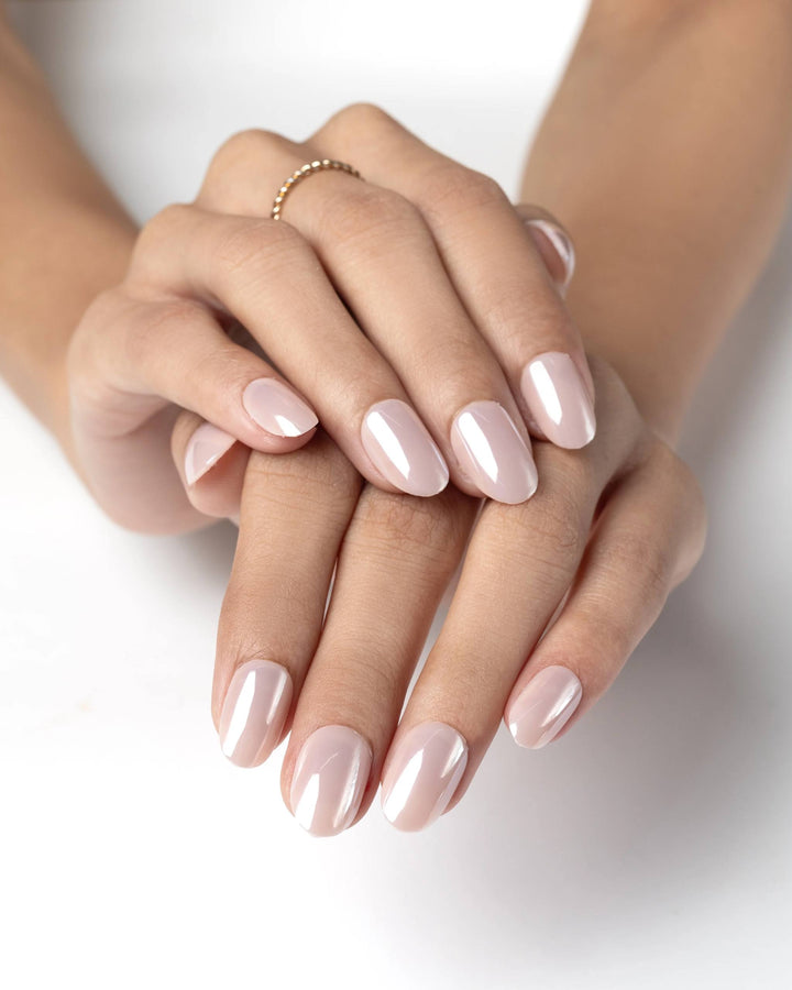 nude color press on nails