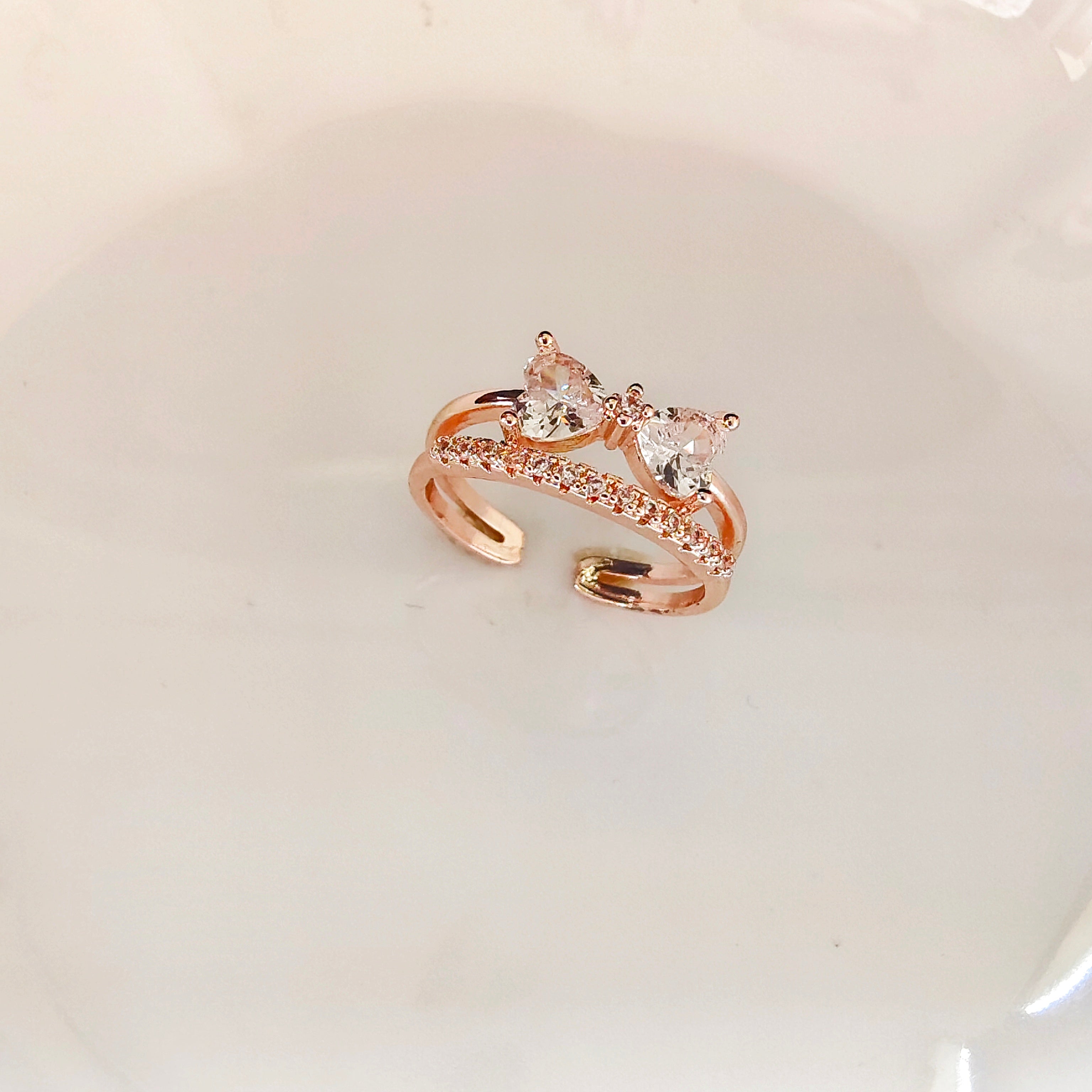 Glittering garden ring