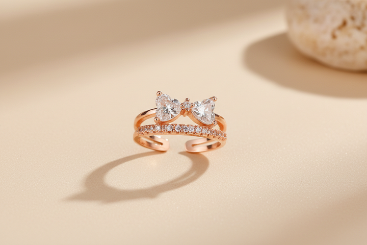 Glittering garden ring