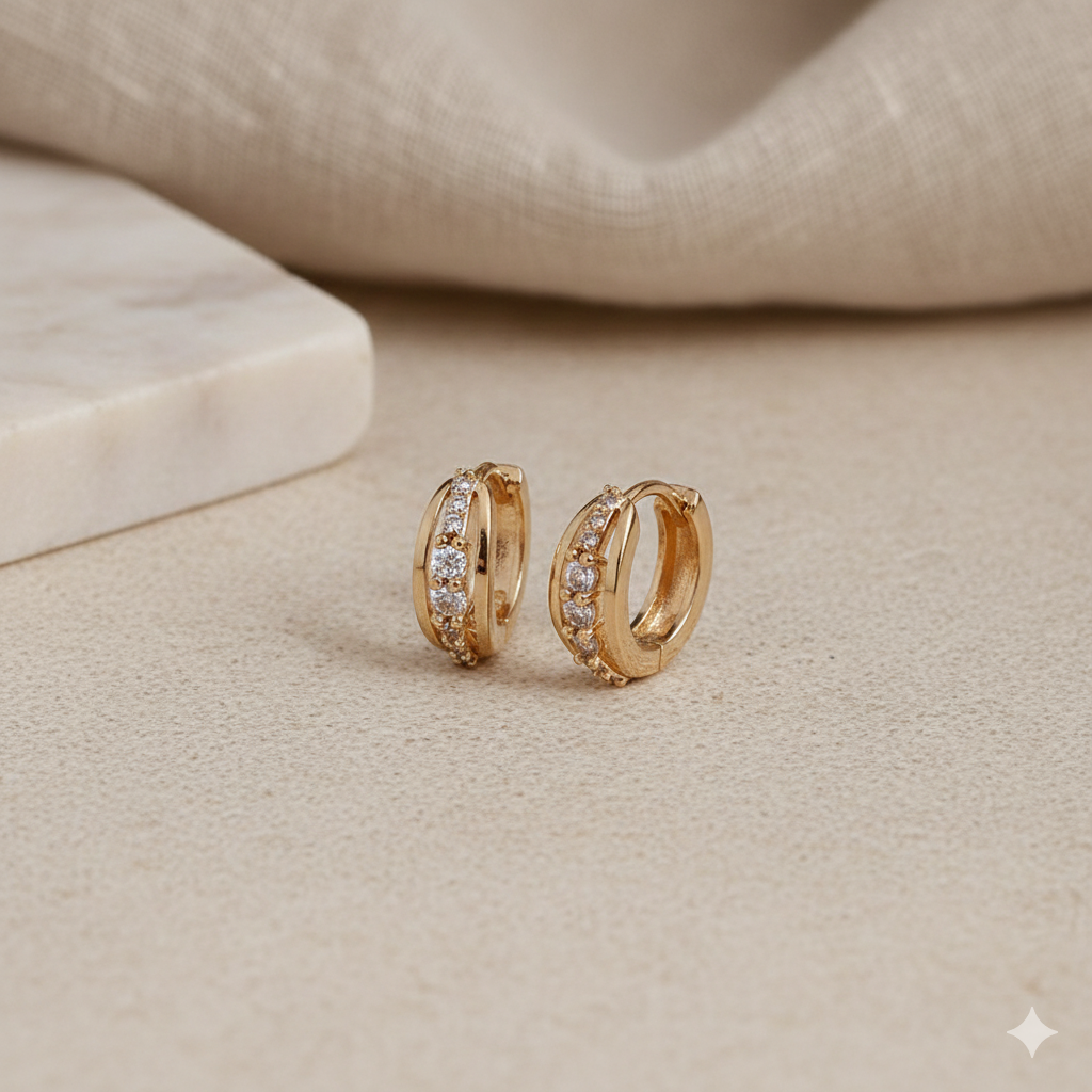 Huggies bali earring