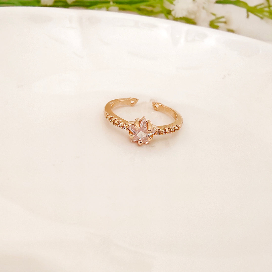 Moonlight charm ring