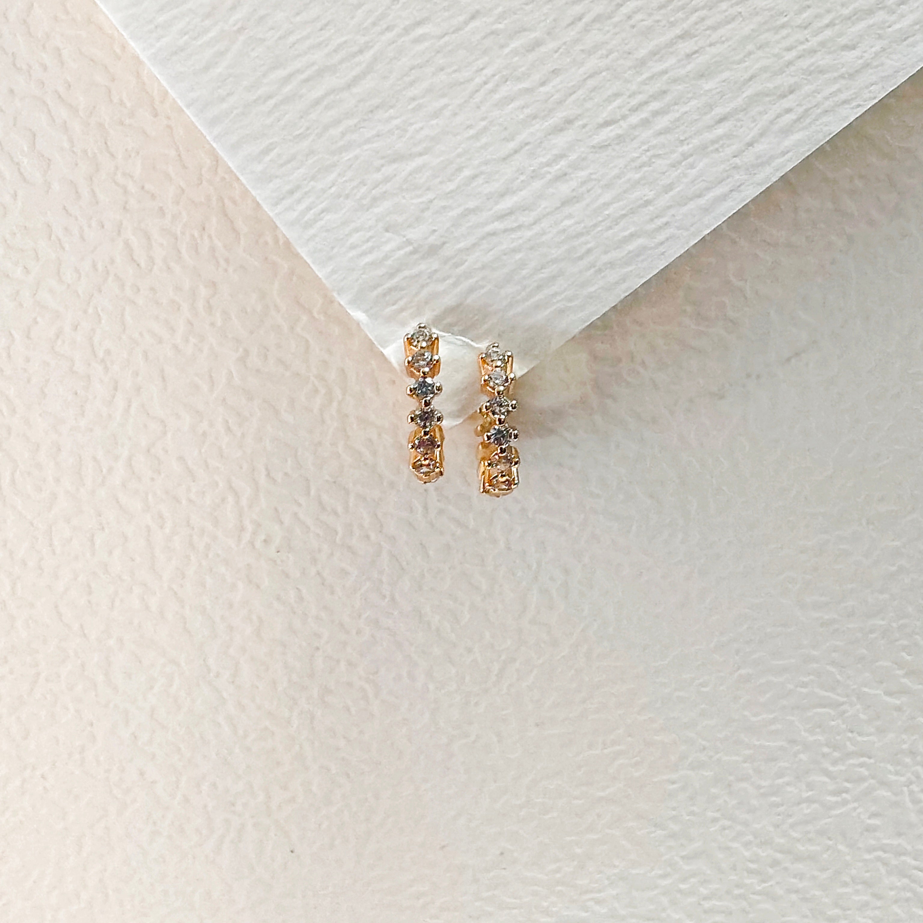 Diamond ring bali earring