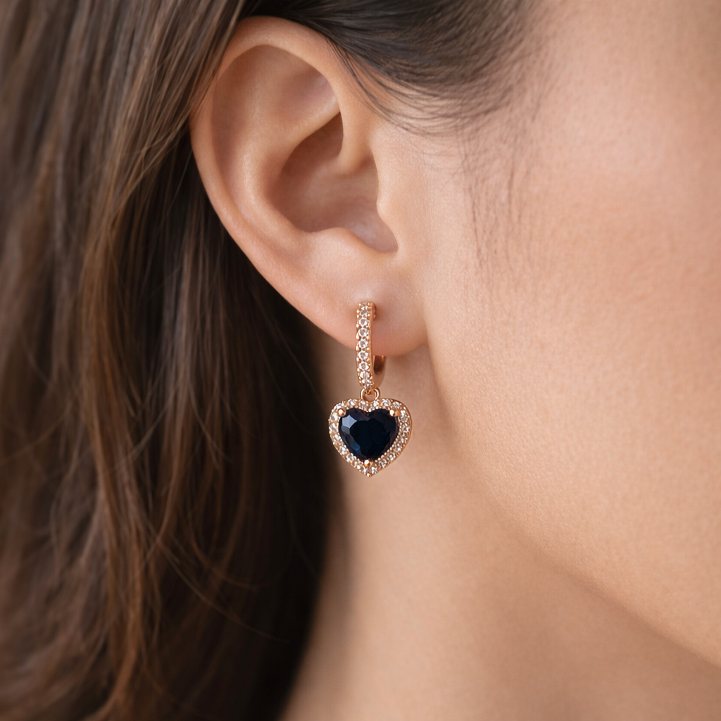 Sweet heart bali earring