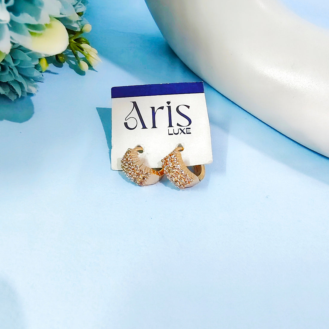 18k GOLD PLATED BALI EARRING