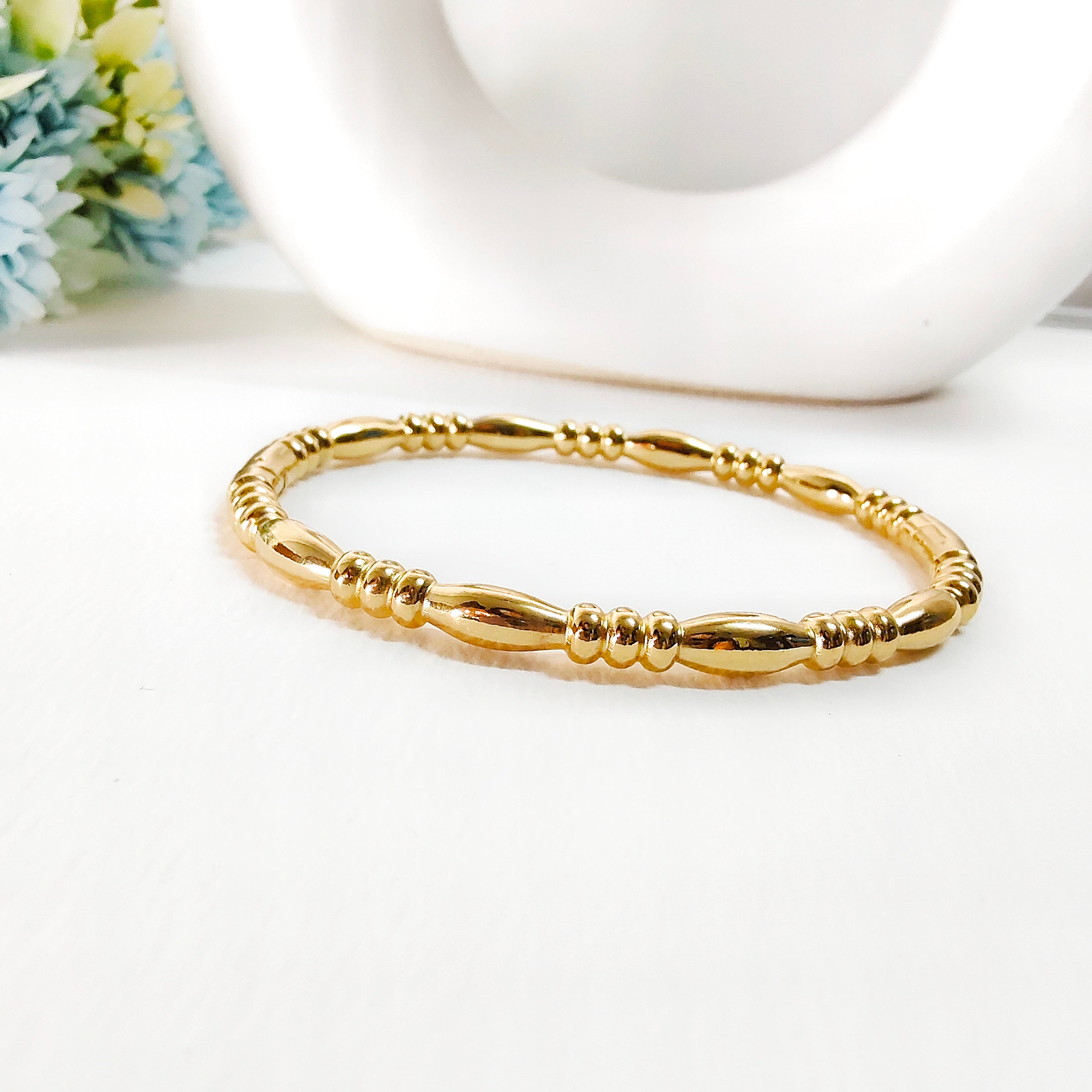 Bamboo bead bracelet