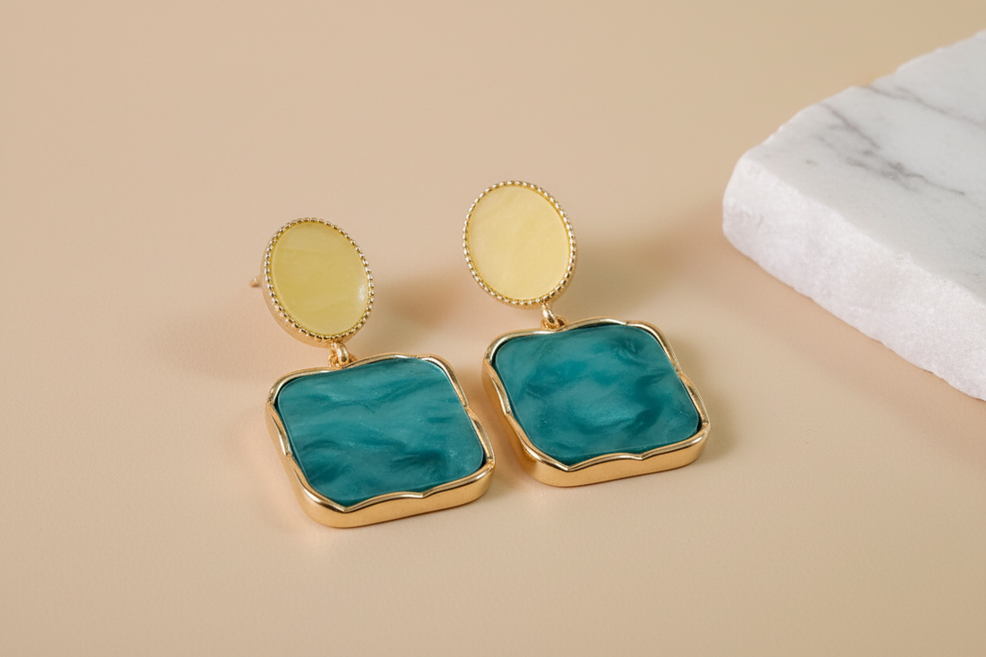 Sweet square earring