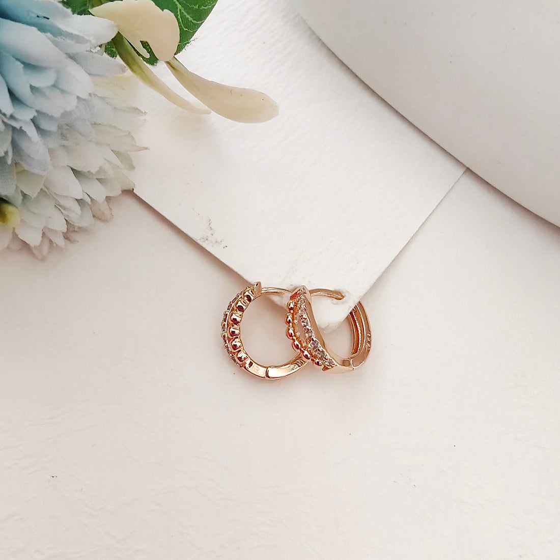 Double hoop bali earring