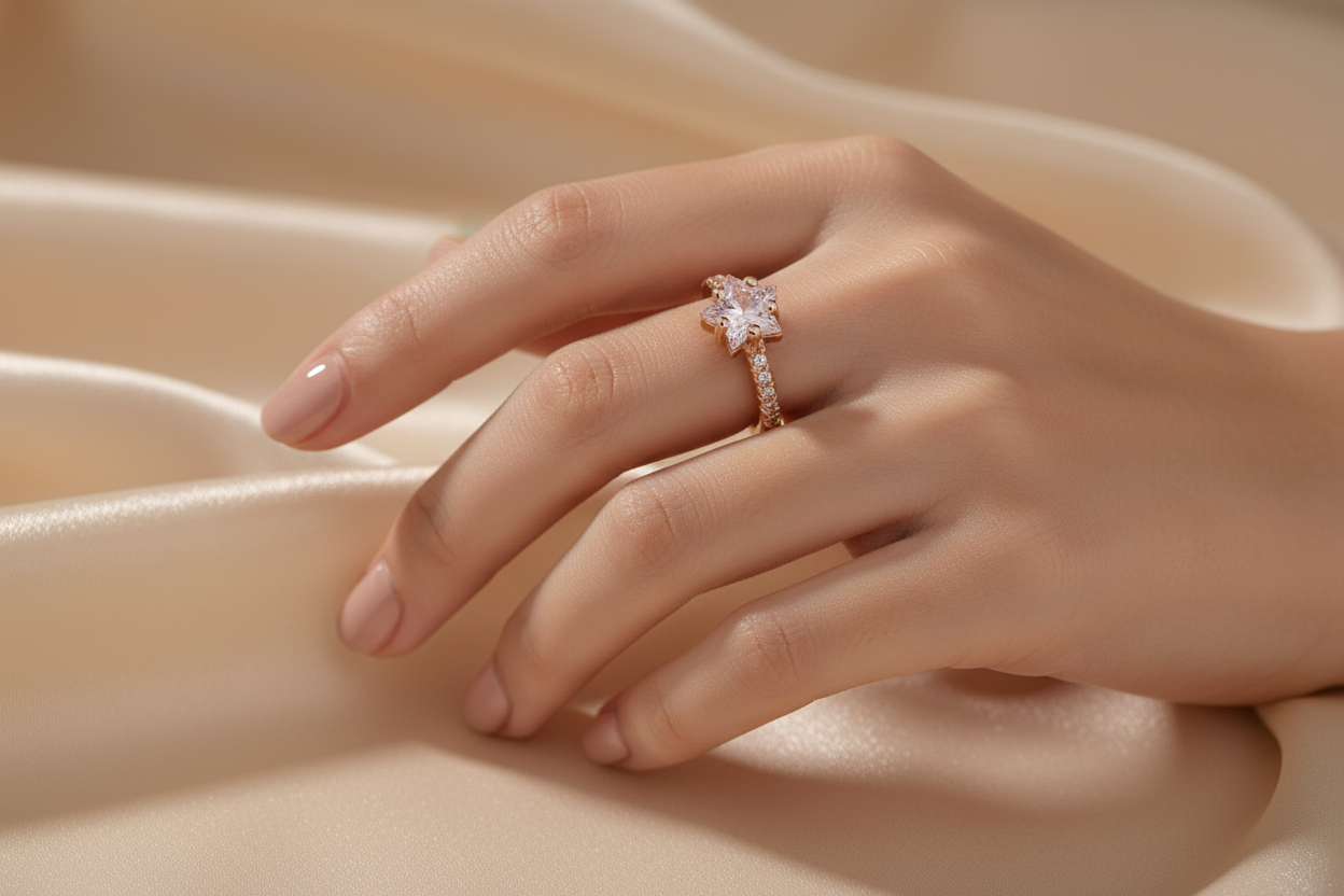 Moonlight charm ring