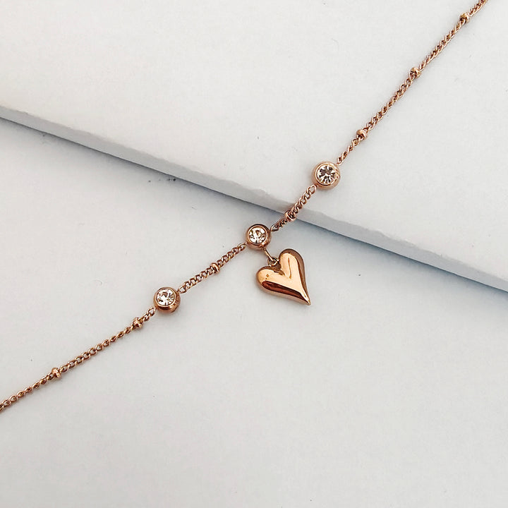 DIAMOND HEART BRACELET