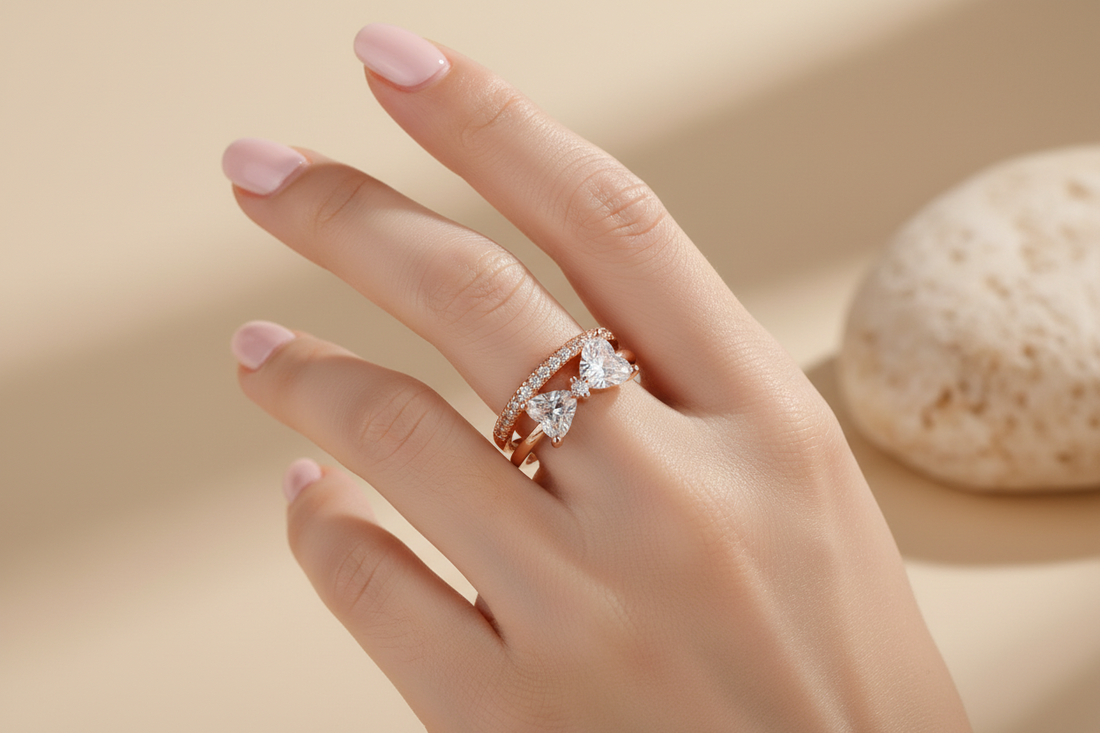 Glittering garden ring