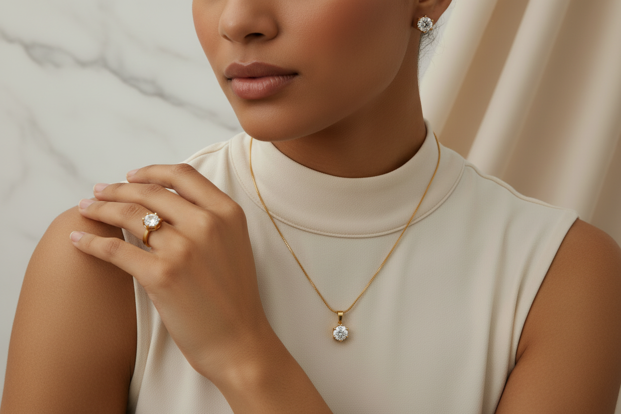 Round solitaire combo set