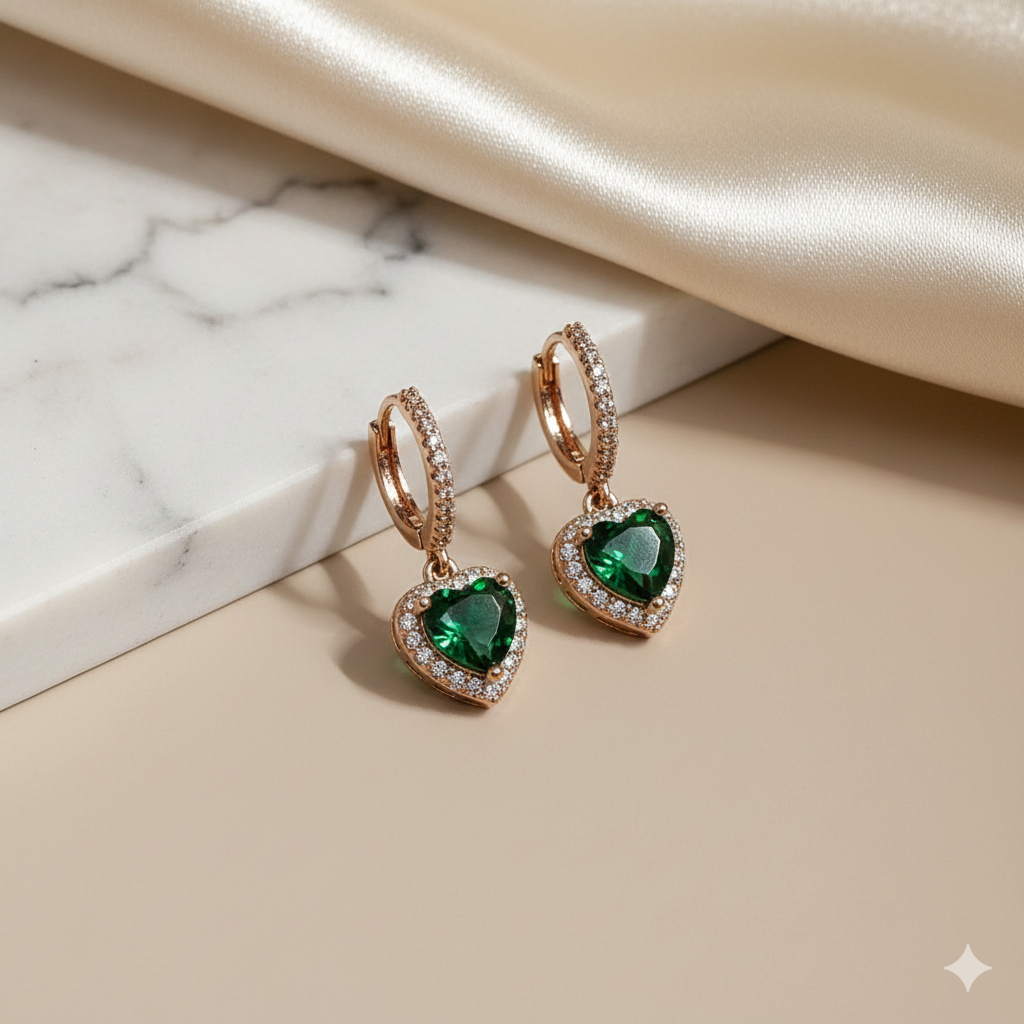 Sweet heart bali earring