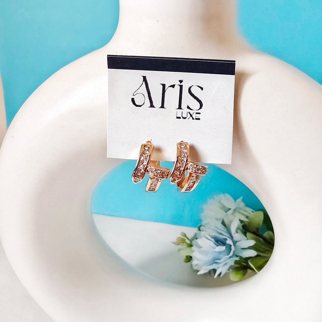 Twisted tip bali earring