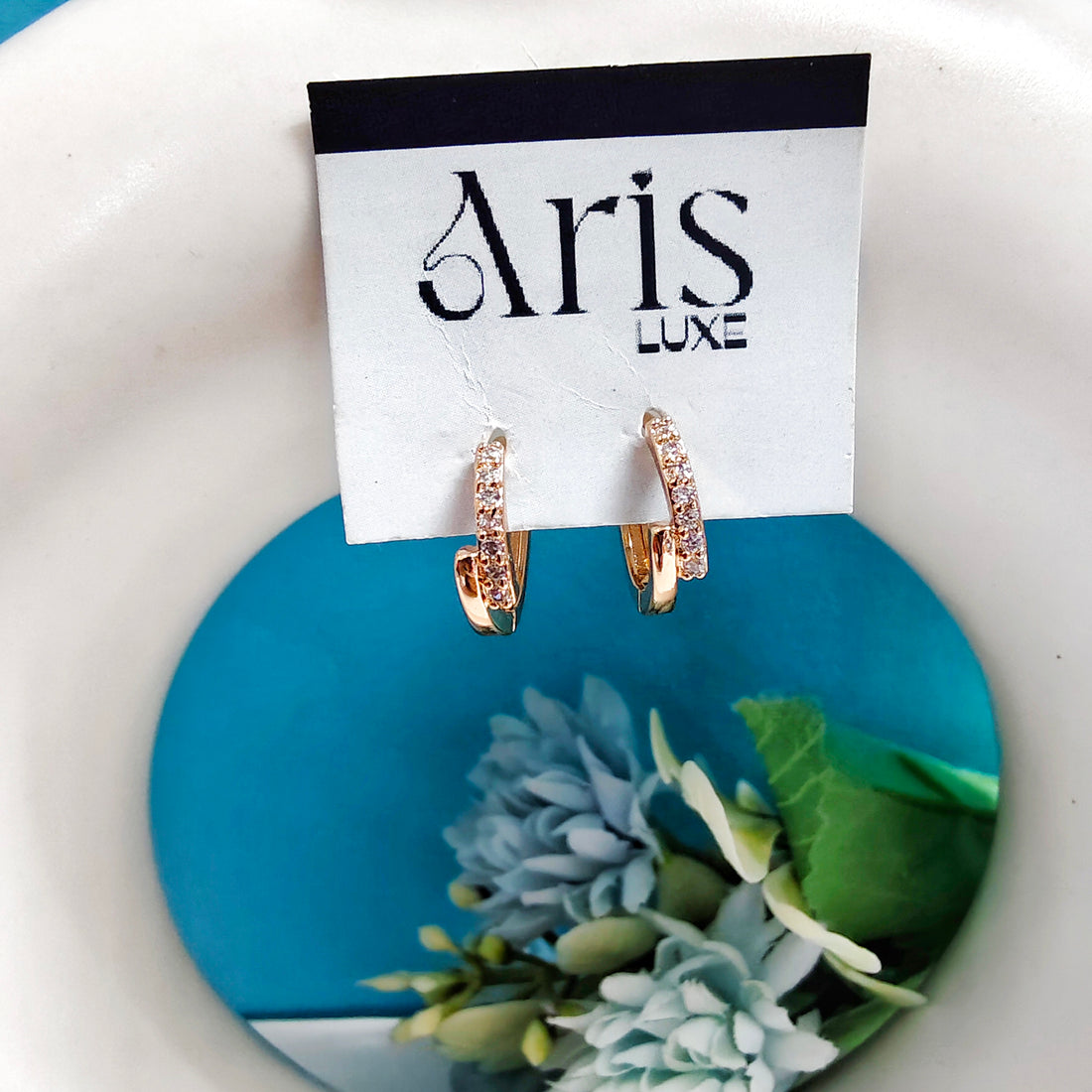 Twin wave bali earring