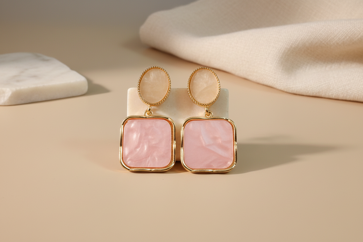Sweet square earring