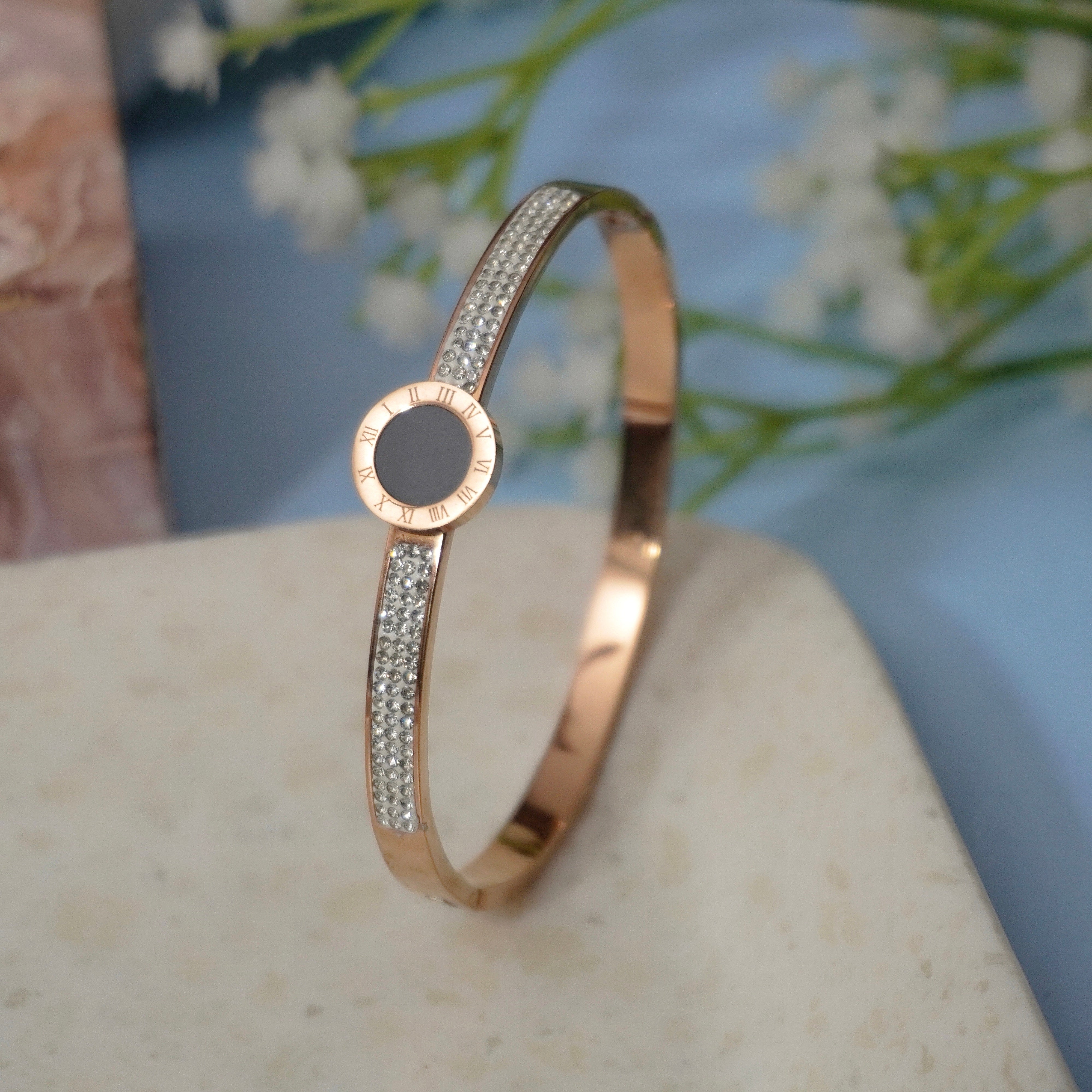 Crystal charm bracelet