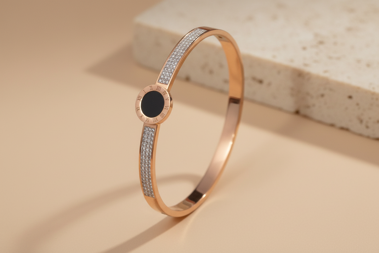 Crystal charm bracelet