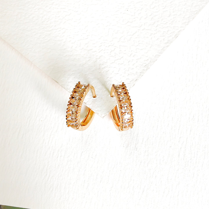 Sparkle line bali earring