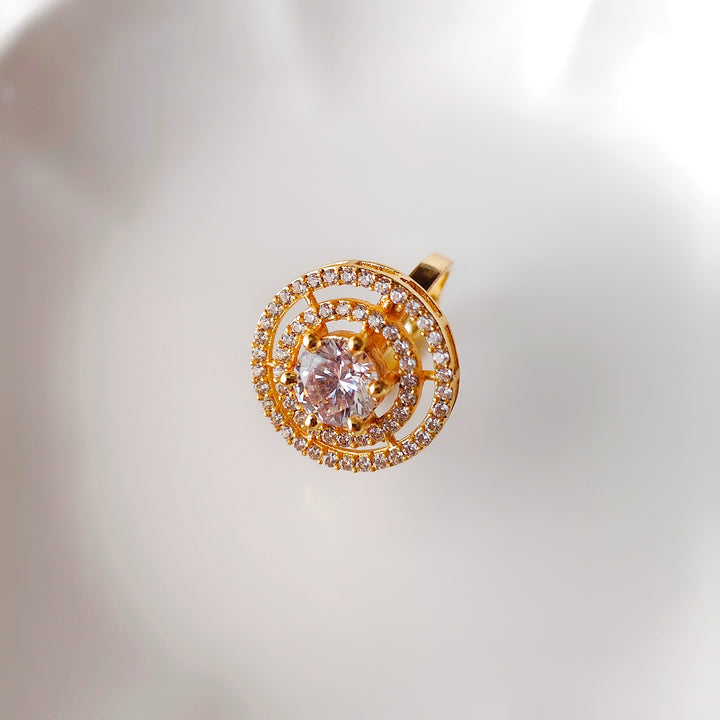 Gold plated round ring