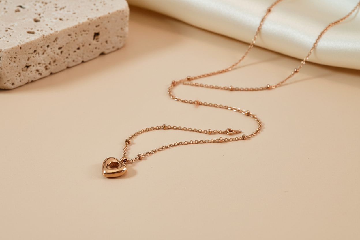 Open heart necklace
