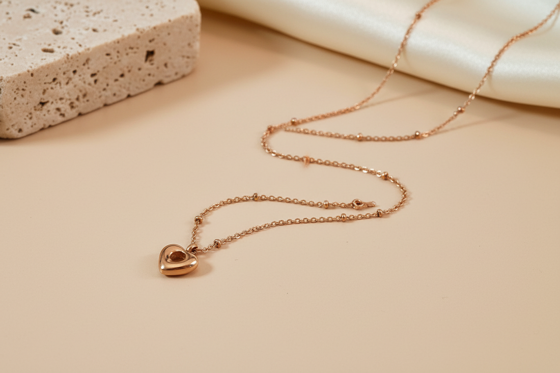 Open heart necklace