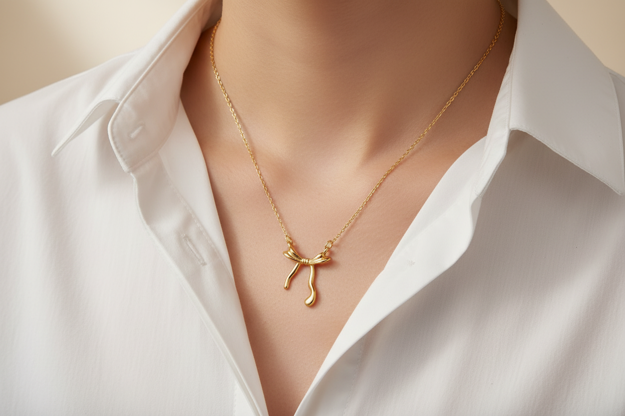 Ballerina 18k gold necklace