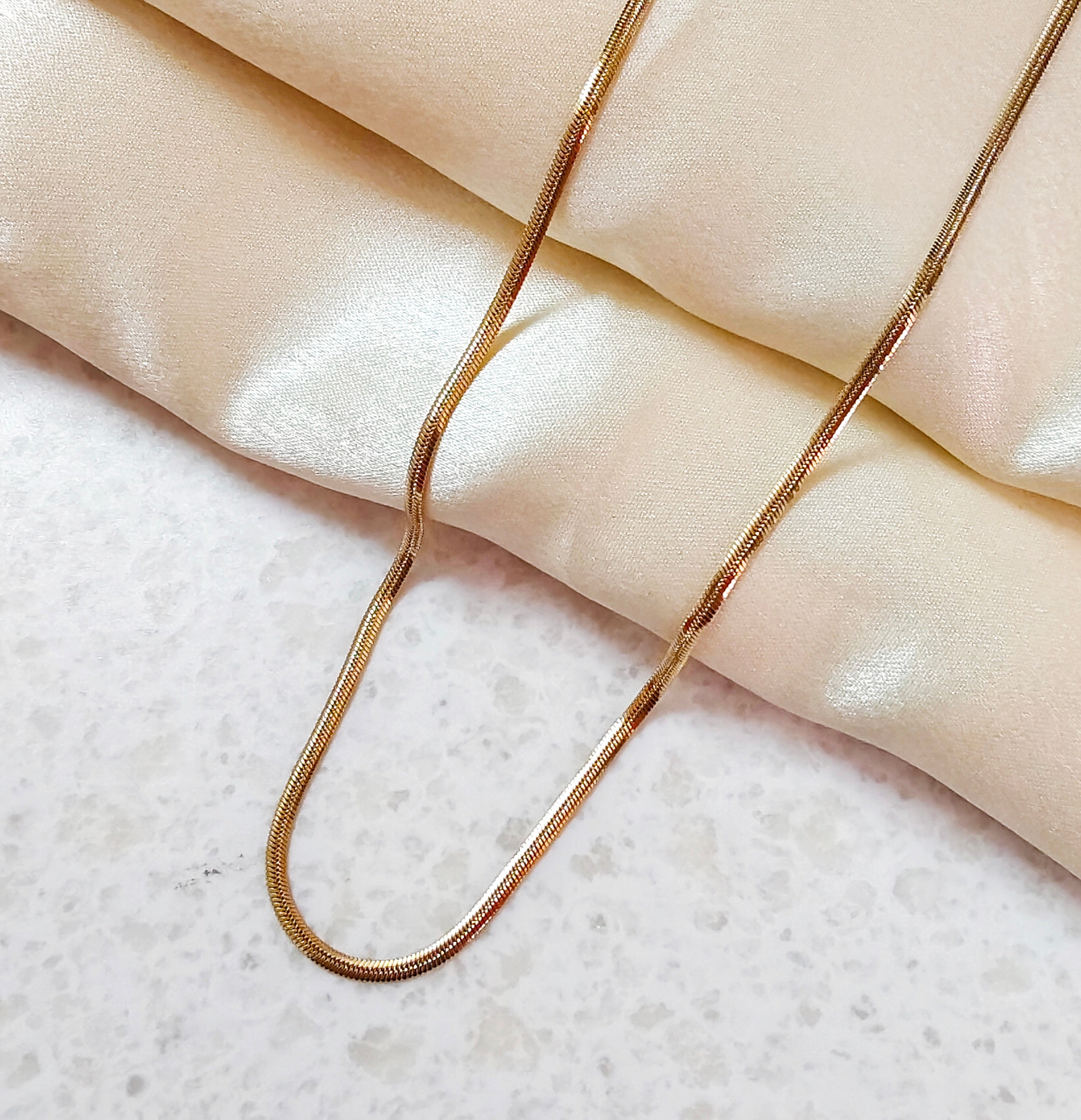 Gold snake chain