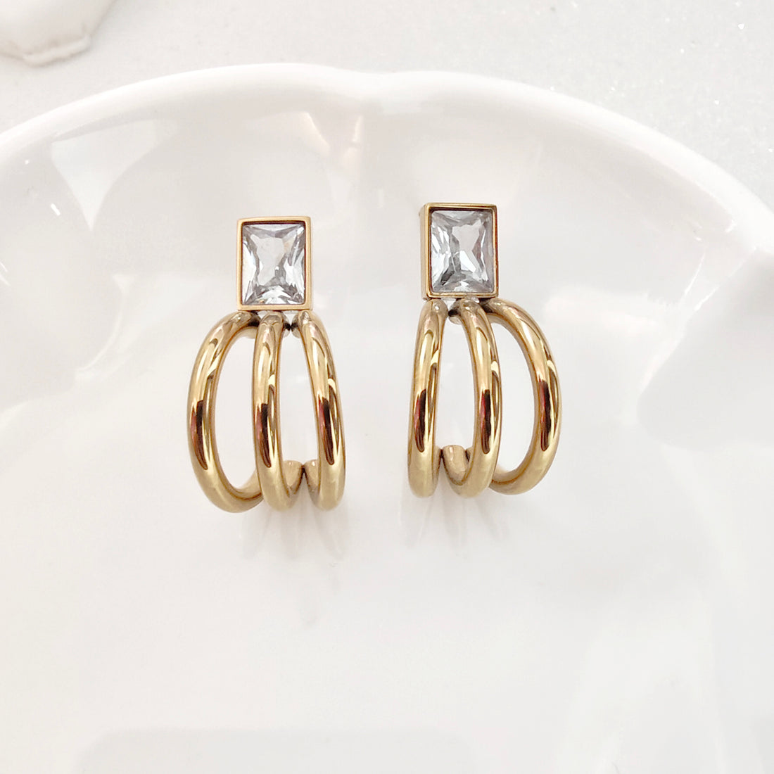 Tripple hoop earring