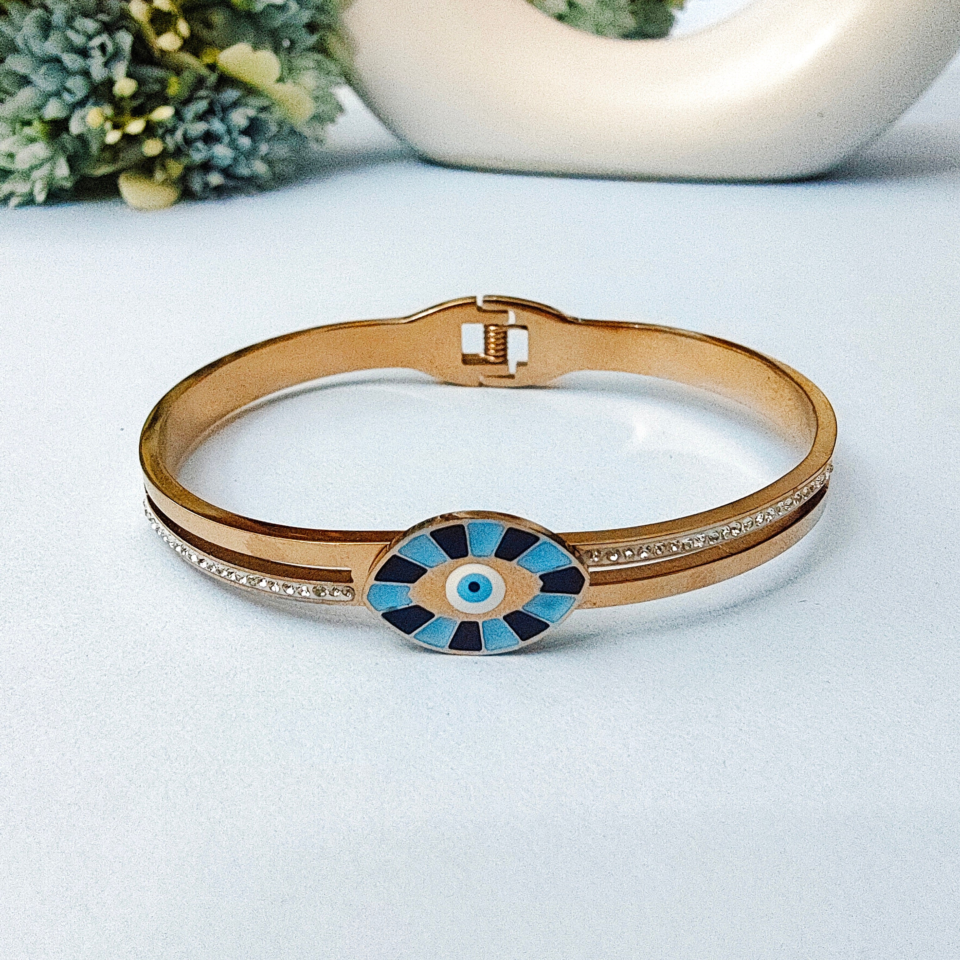 Evil eye zircon bracelet