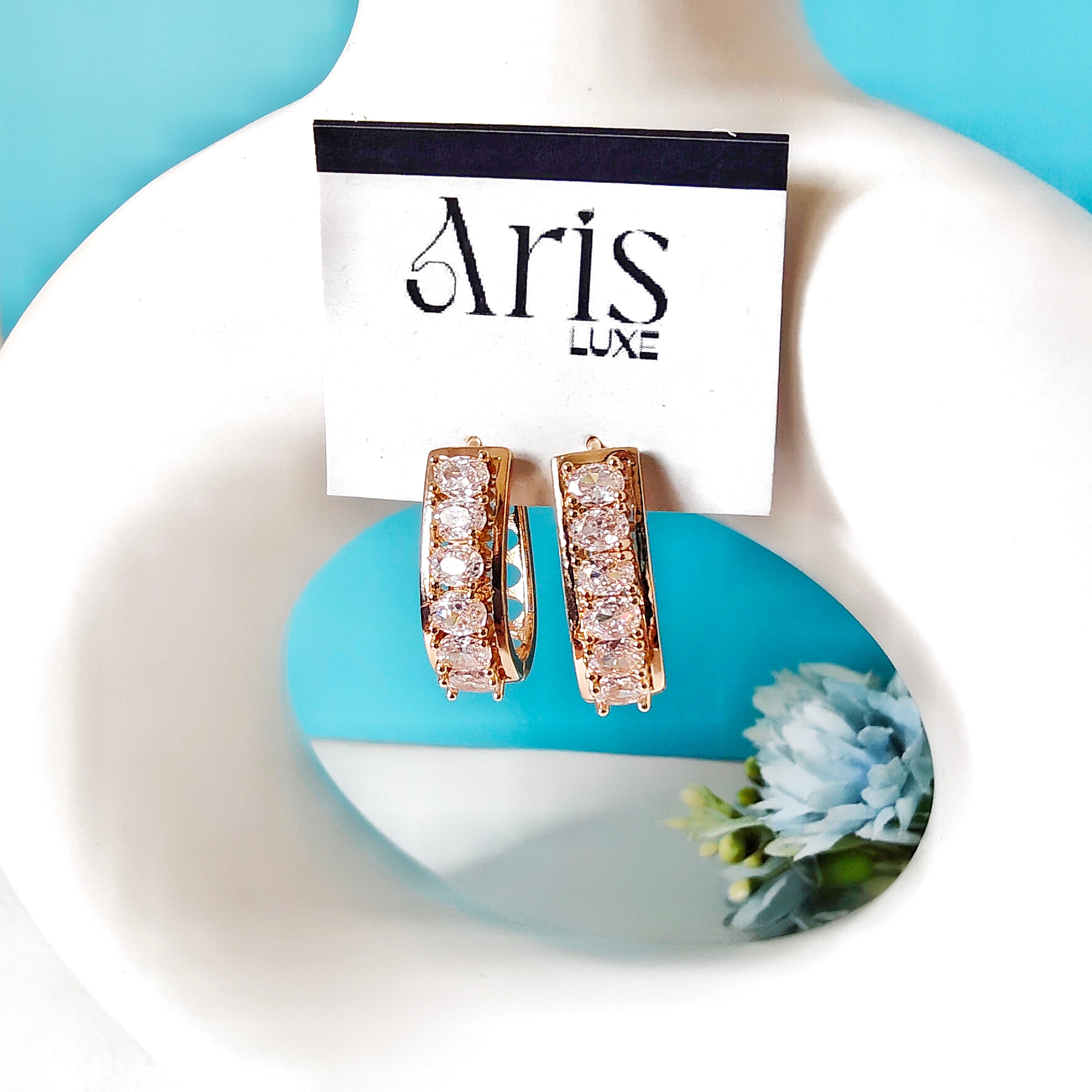 Galaxy gold plated bali earring