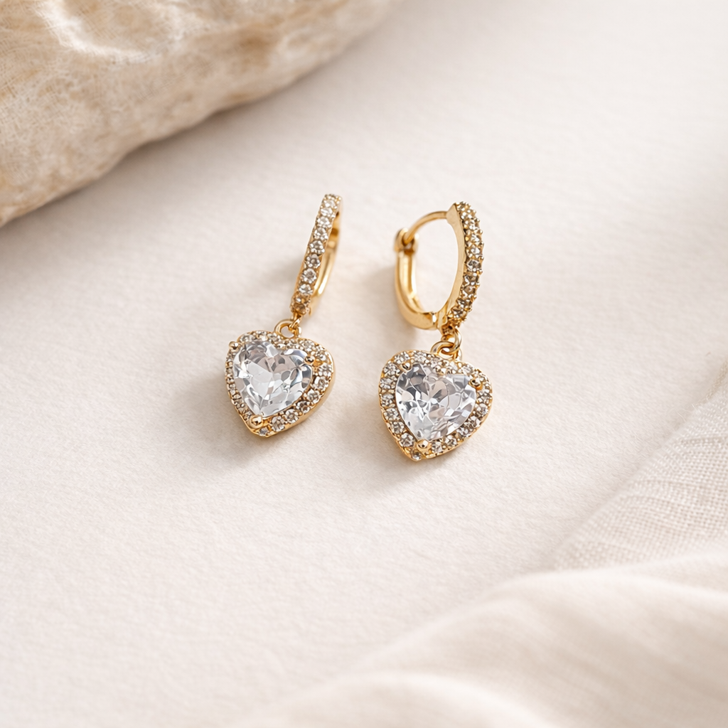 Sweet heart bali earring
