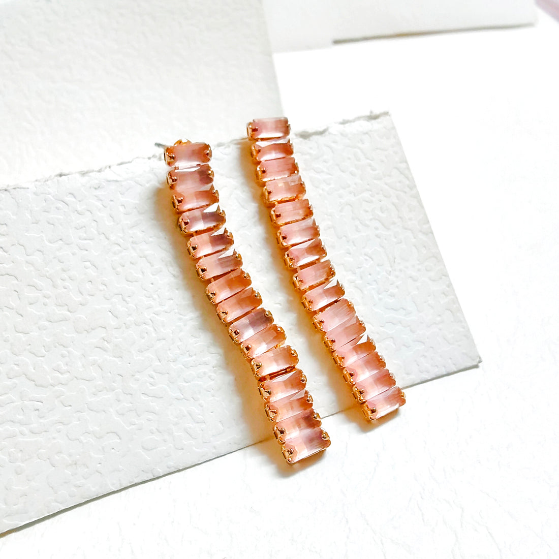 Aloha snake pink layer earring