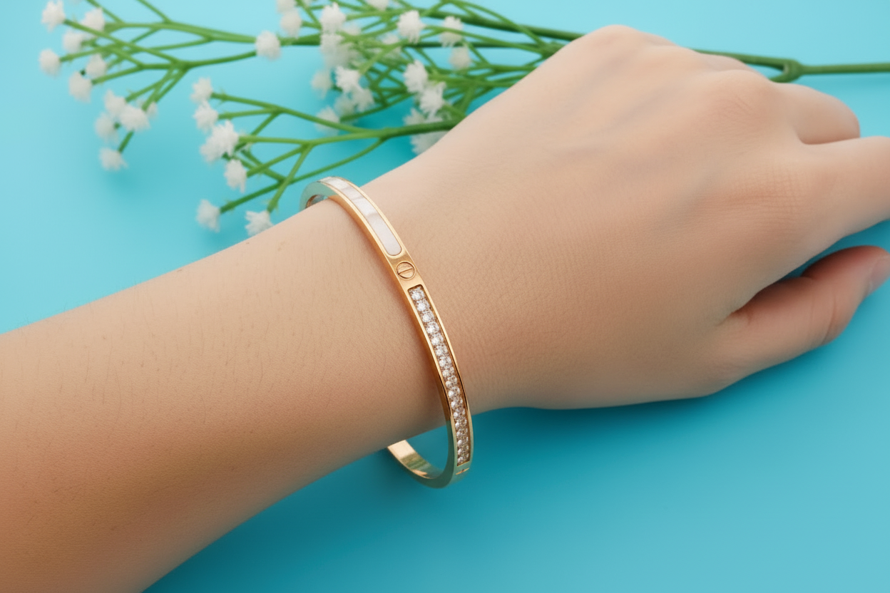 Galaxy mother of pearl bracelet