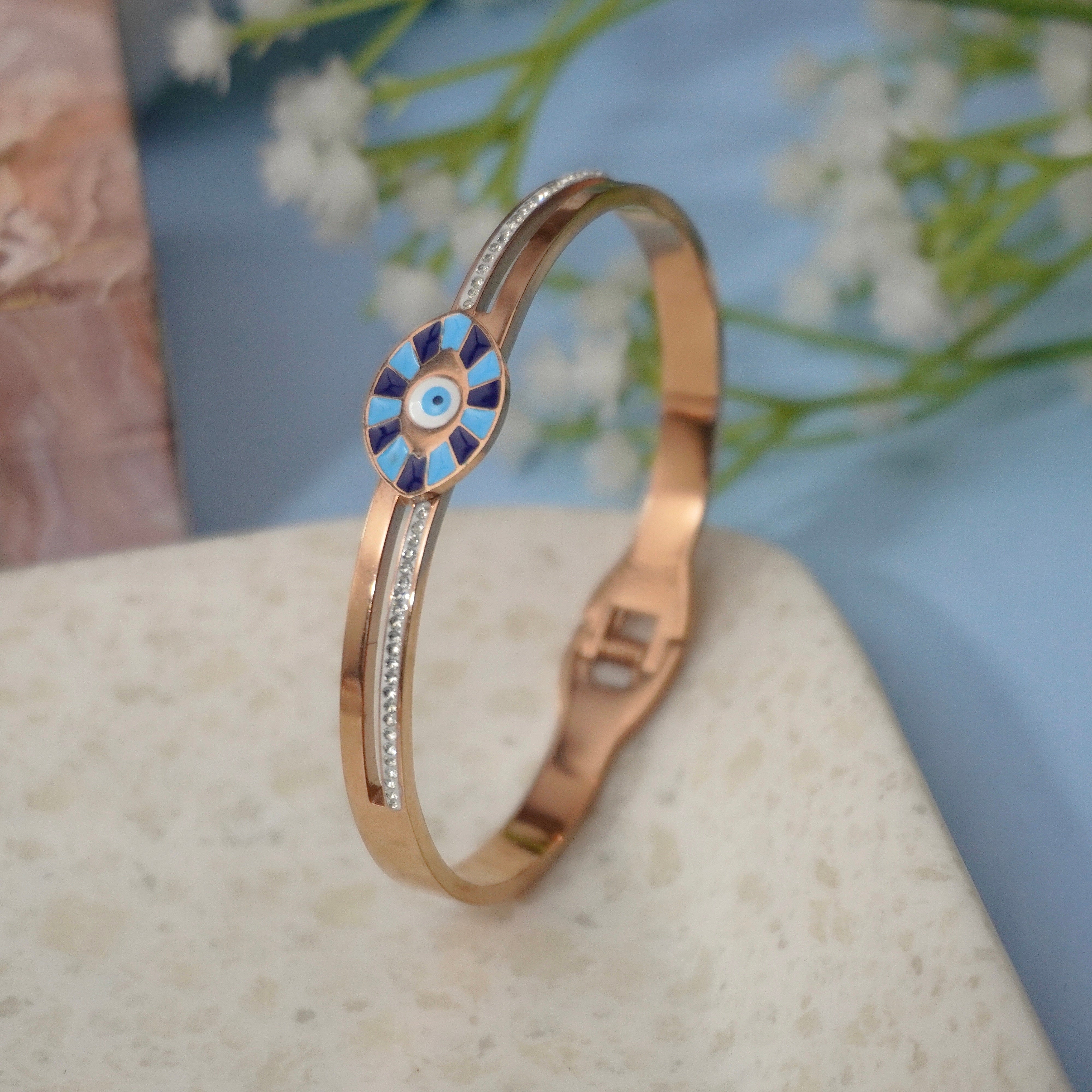 Evil eye zircon bracelet