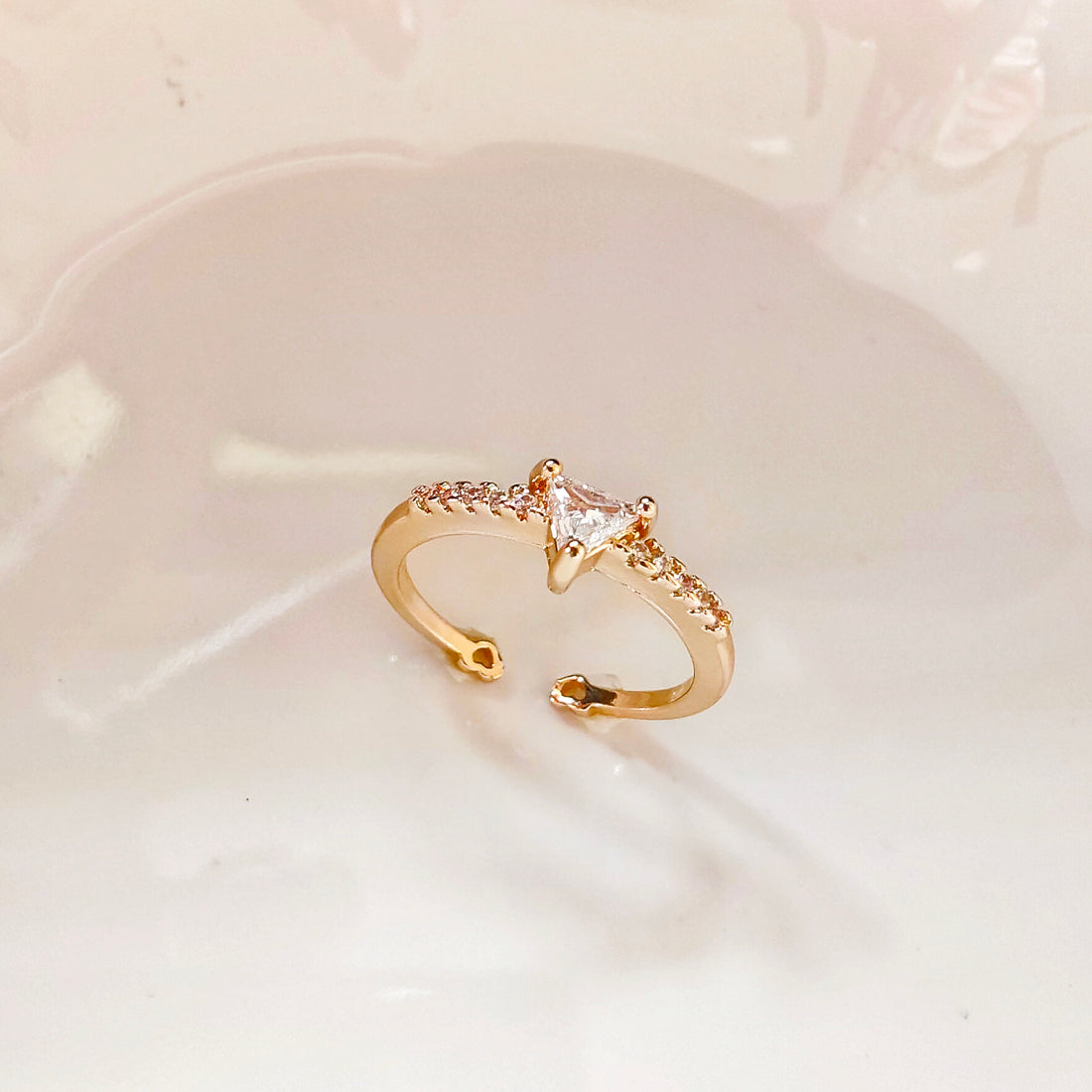 Dainty gold plated ring