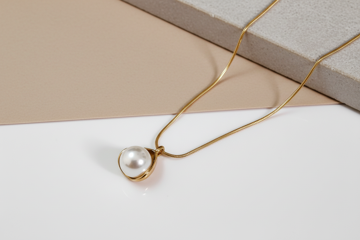 Pearl long lasting necklace