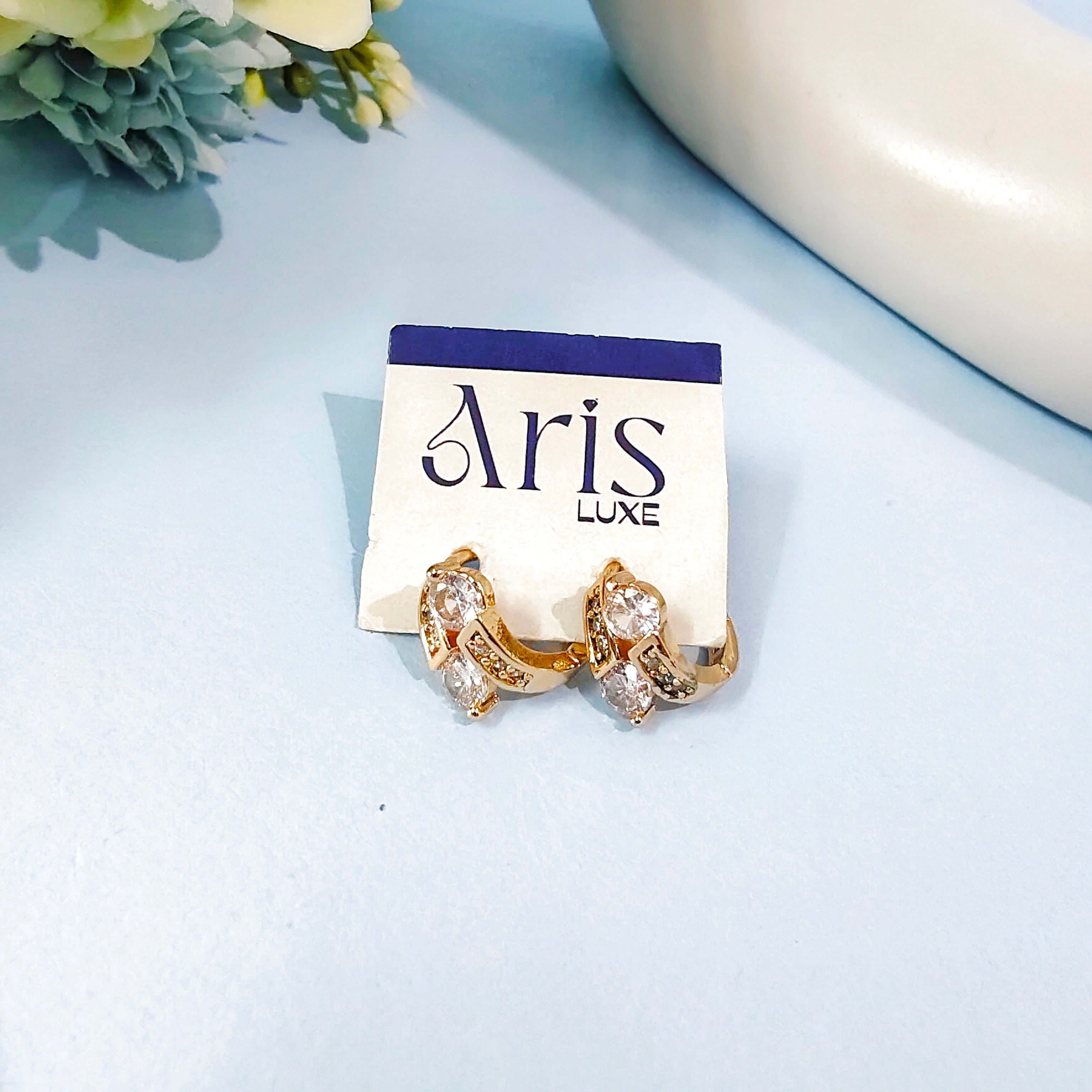 Stone aisle bali earring