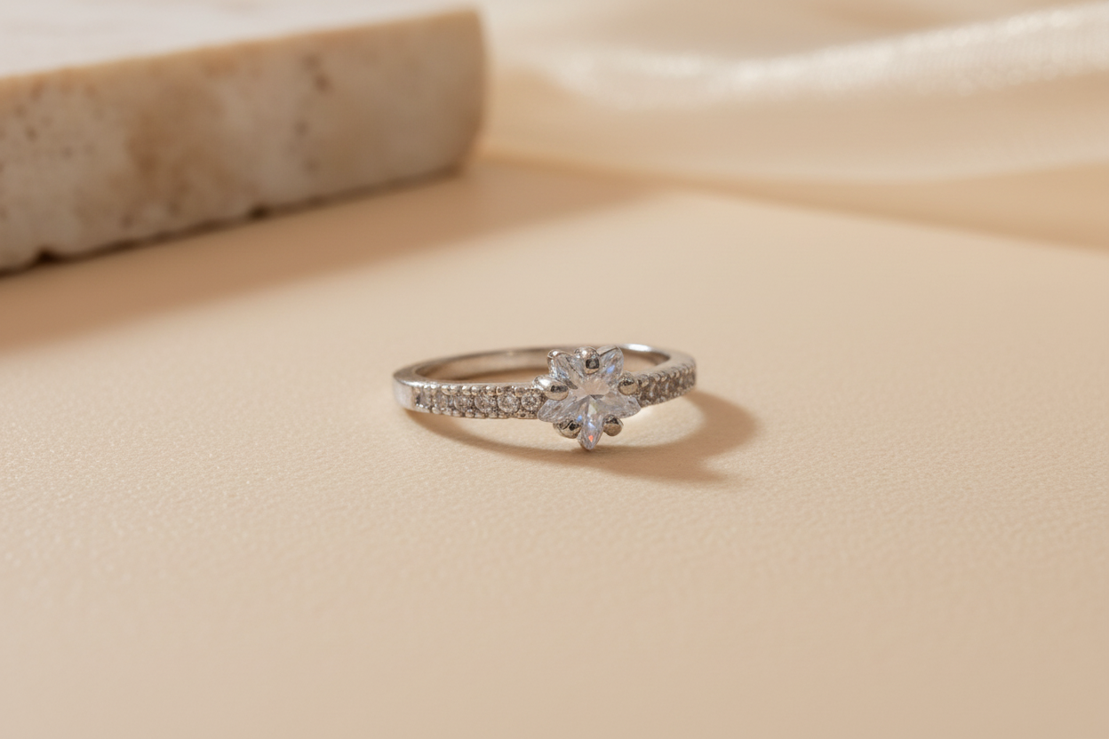 Star diamond ring