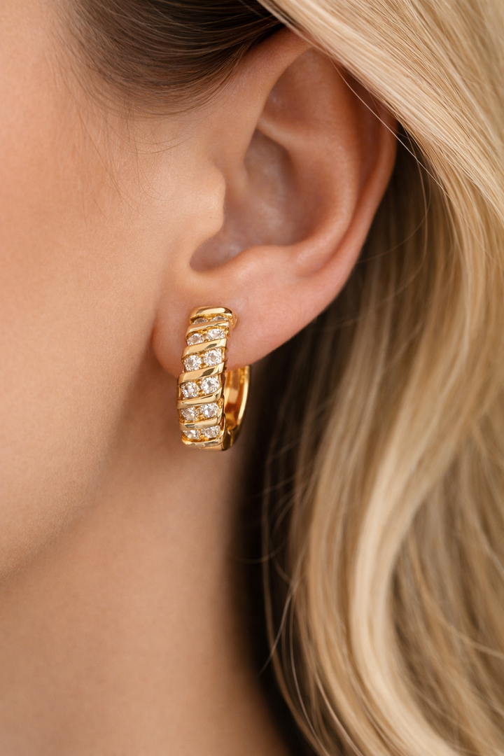 Luxury chunky bali earring