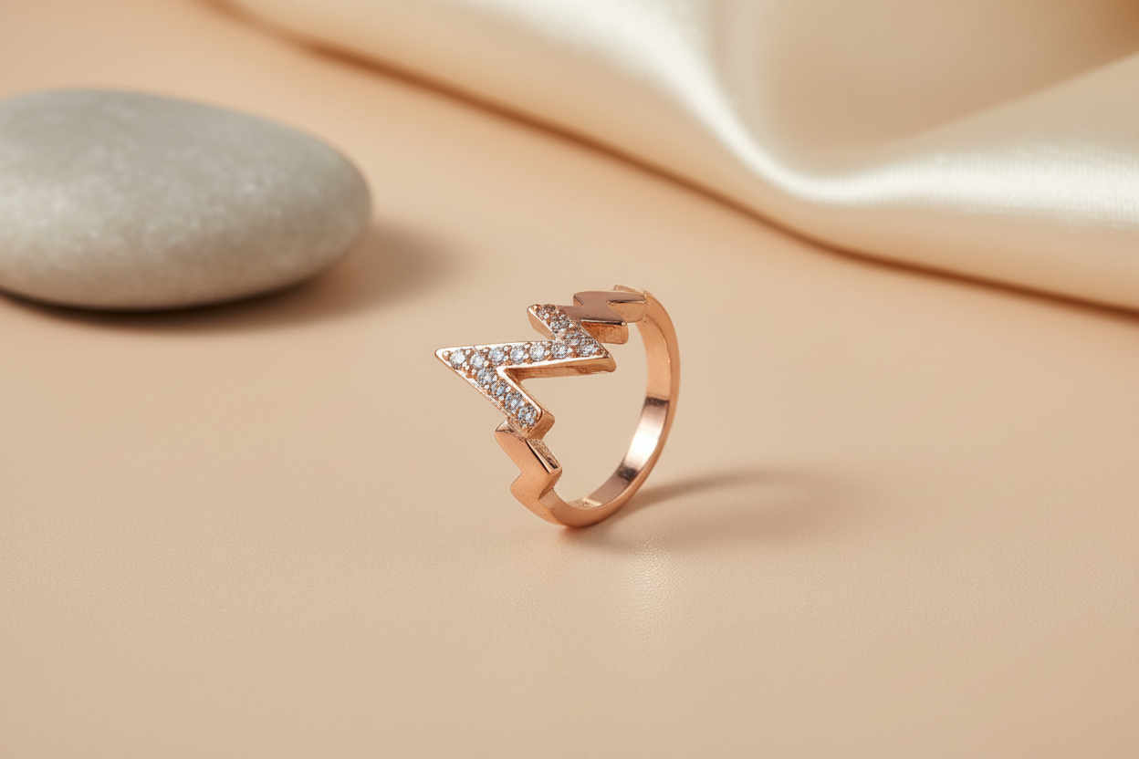 Zig zag ring