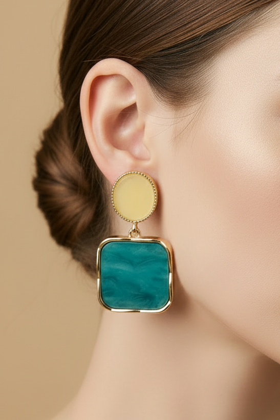 Sweet square earring
