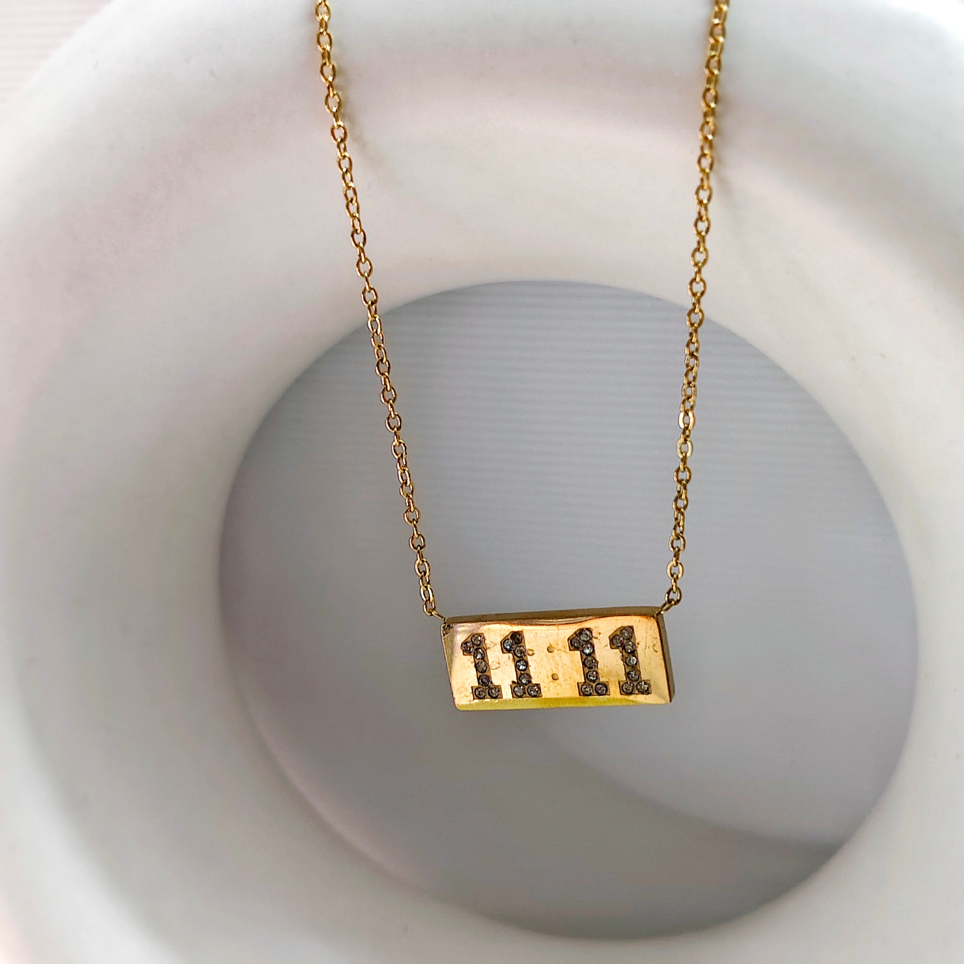 11:11 studded necklace